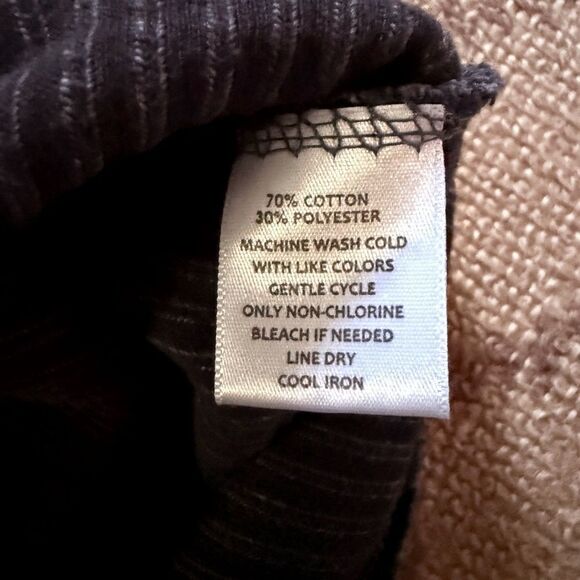 MV Sport wide waled distressed gray corduroy long sleeve pullover Aruba NWOT L - Picture 9 of 10